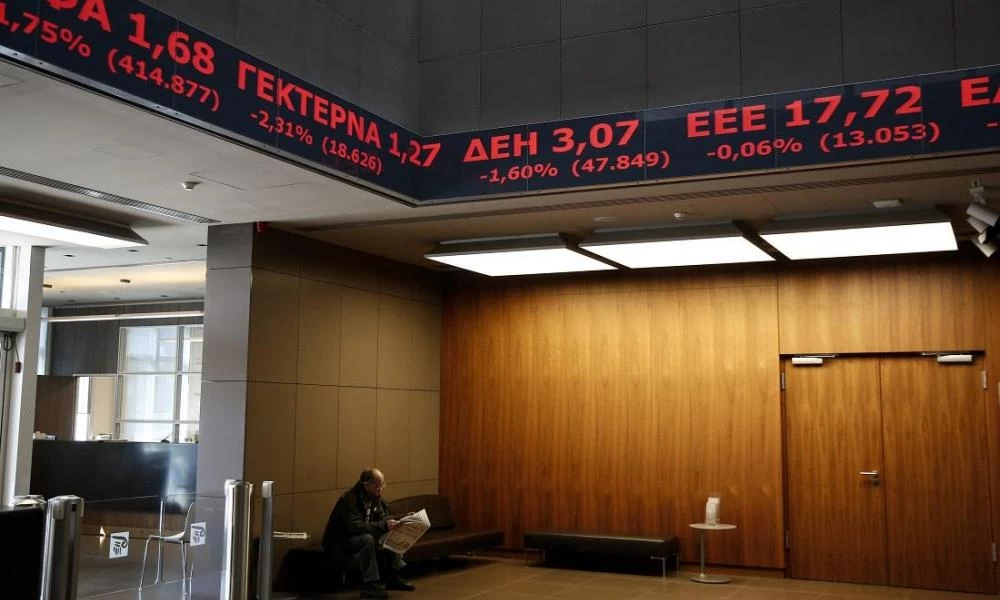 Συνεχίζει την κατρακύλα για έβδομη μέρα το Χρηματιστήριο Αθηνών